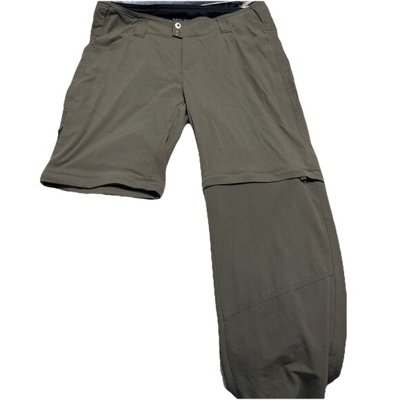 Columbia Omni Shield Hiking  Convertible Pants Shorts Women's 12 Army Green - Picture 1 of 7